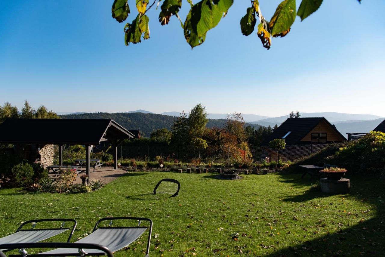 Domek w górach z Jacuzzi i Sauną - PANORAMA CHEŁM SKI&SPA Myślenice Exterior foto
